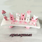 استند اسم صورتی کمرنگ