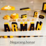 حروف اسم زرد مشکی