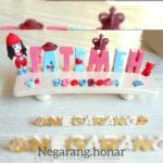 استند اسم صورتی آبی