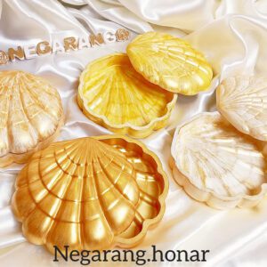 جعبه جواهرات سنگی مدل صدف