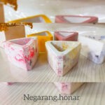 گلدان مینیاتوری رگه دار