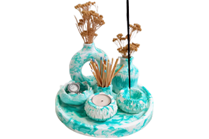 دسته گلدان سنگی